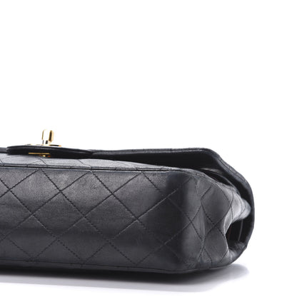 Chanel Lambskin Quilted Medium Double Flap Black 7 of 11