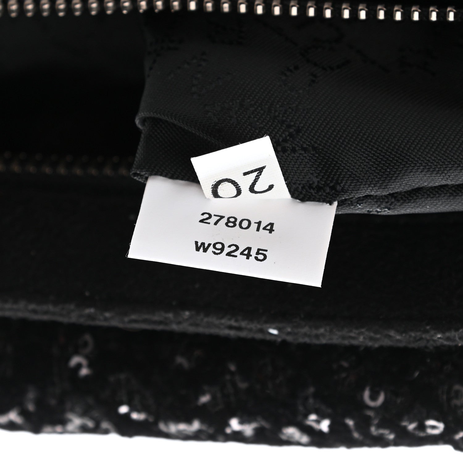 Stella McCartney Sequin Falabella Fold Over Clutch Black 9 of 12