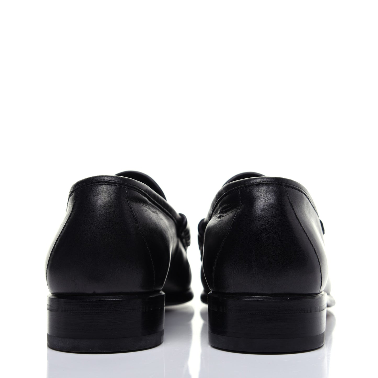 Calfskin Mens 1953 Horsebit Loafers 8 Black