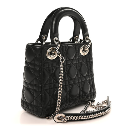 Christian Dior Lambskin Cannage Mini Lady Dior Black 3 of 10