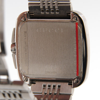 Gucci Stainless Steel 40mm G Coupe Square Quartz Watch Brown 6 of 7