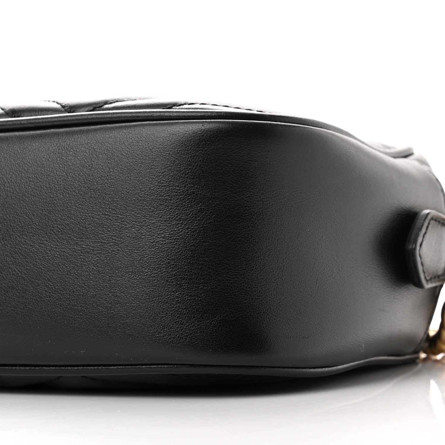 Gucci Calfskin Matelasse Small GG Marmont Chain Shoulder Bag Black 10 of 10