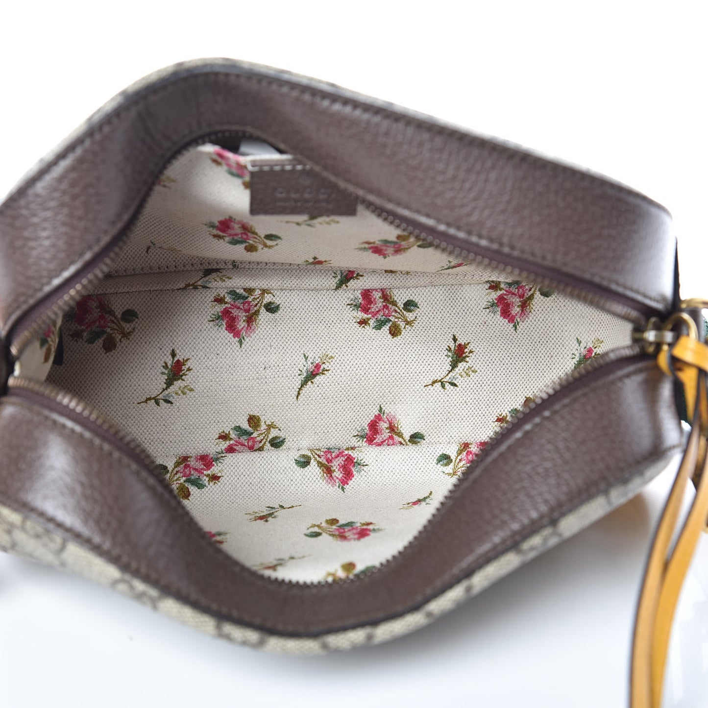 GG Supreme Monogram Web Neo Vintage Shoulder Bag Beige New Acero Crop