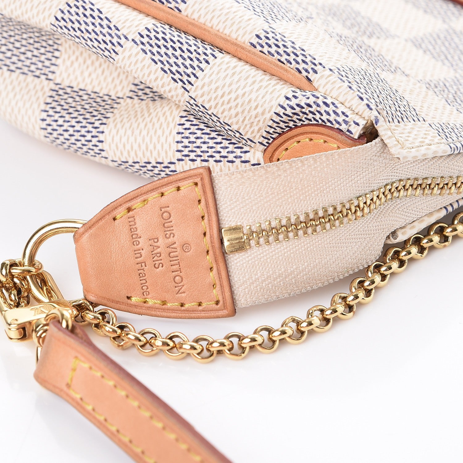 Louis Vuitton Damier Azur Eva Clutch 6 of 11