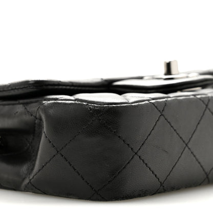 Chanel Lambskin Quilted Extra Mini Rectangular Flap Black 9 of 14