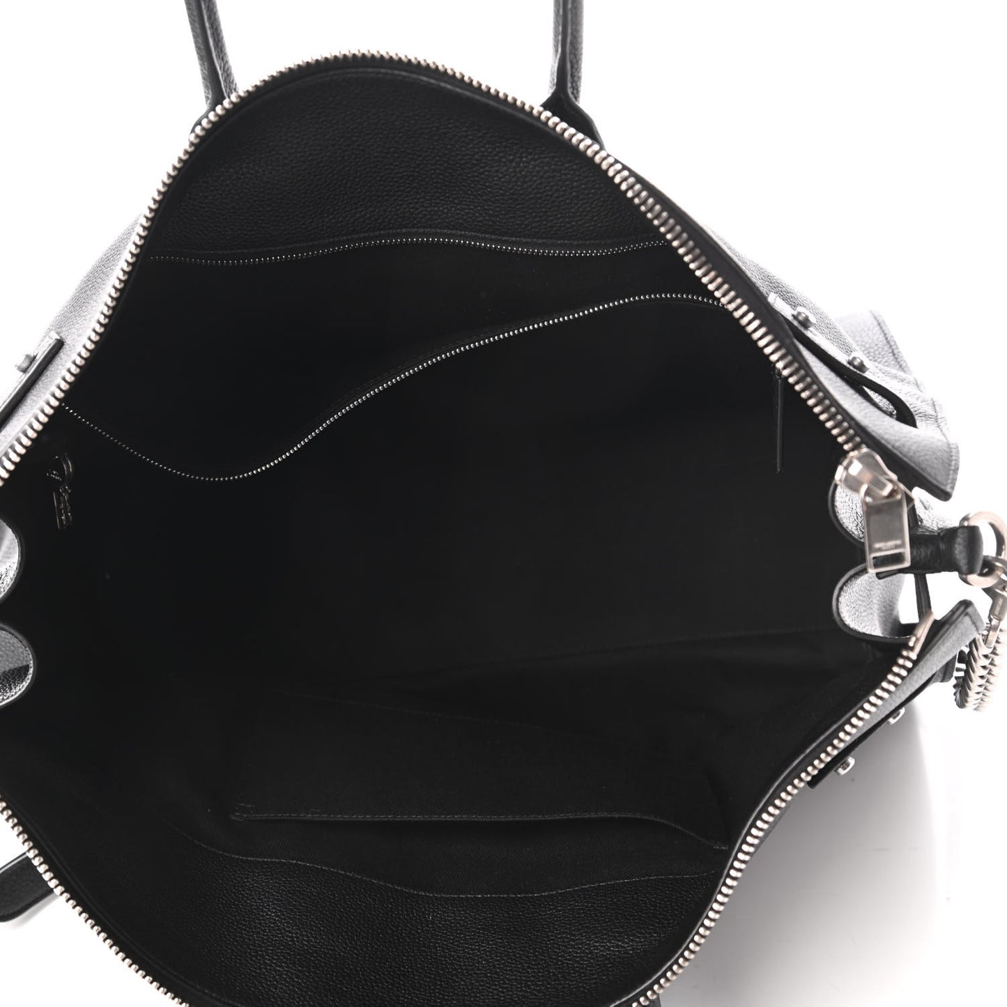 Grained Calfskin Medium Souple Sac De Jour Duffle Black