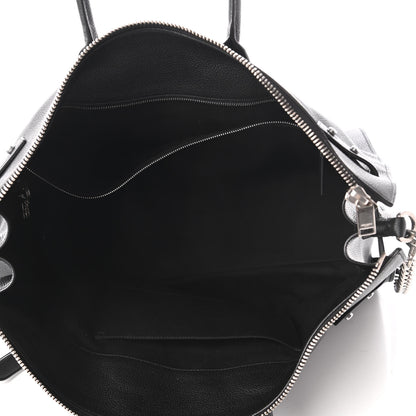 Saint Laurent Grained Calfskin Medium Souple Sac De Jour Duffle Black 6 of 11