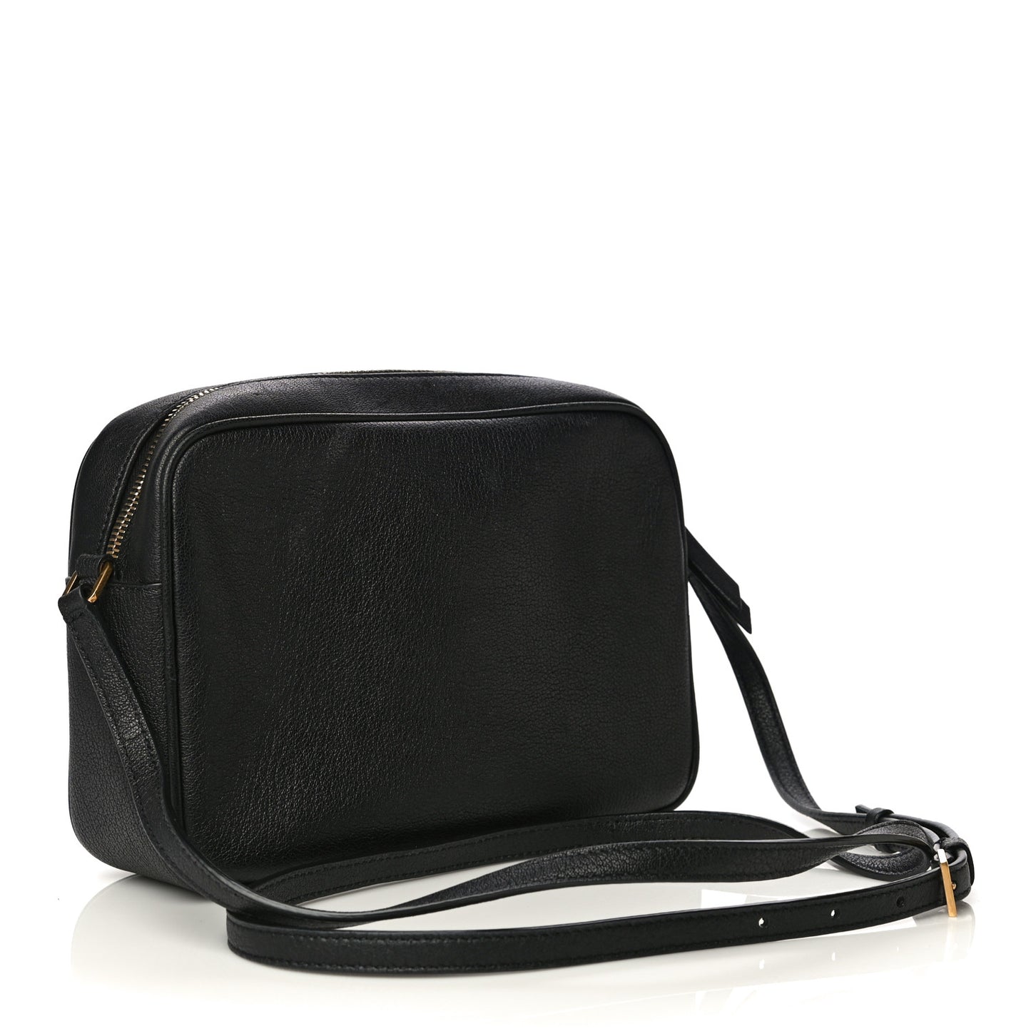 Lambskin Monogram Small Lou Camera Bag Black