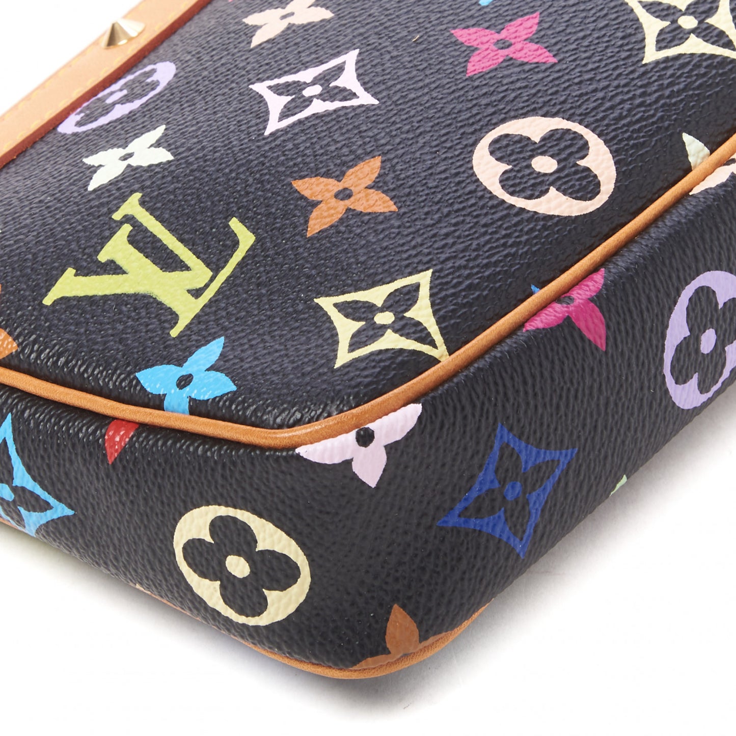 Monogram Multicolor Pochette Accessories Black