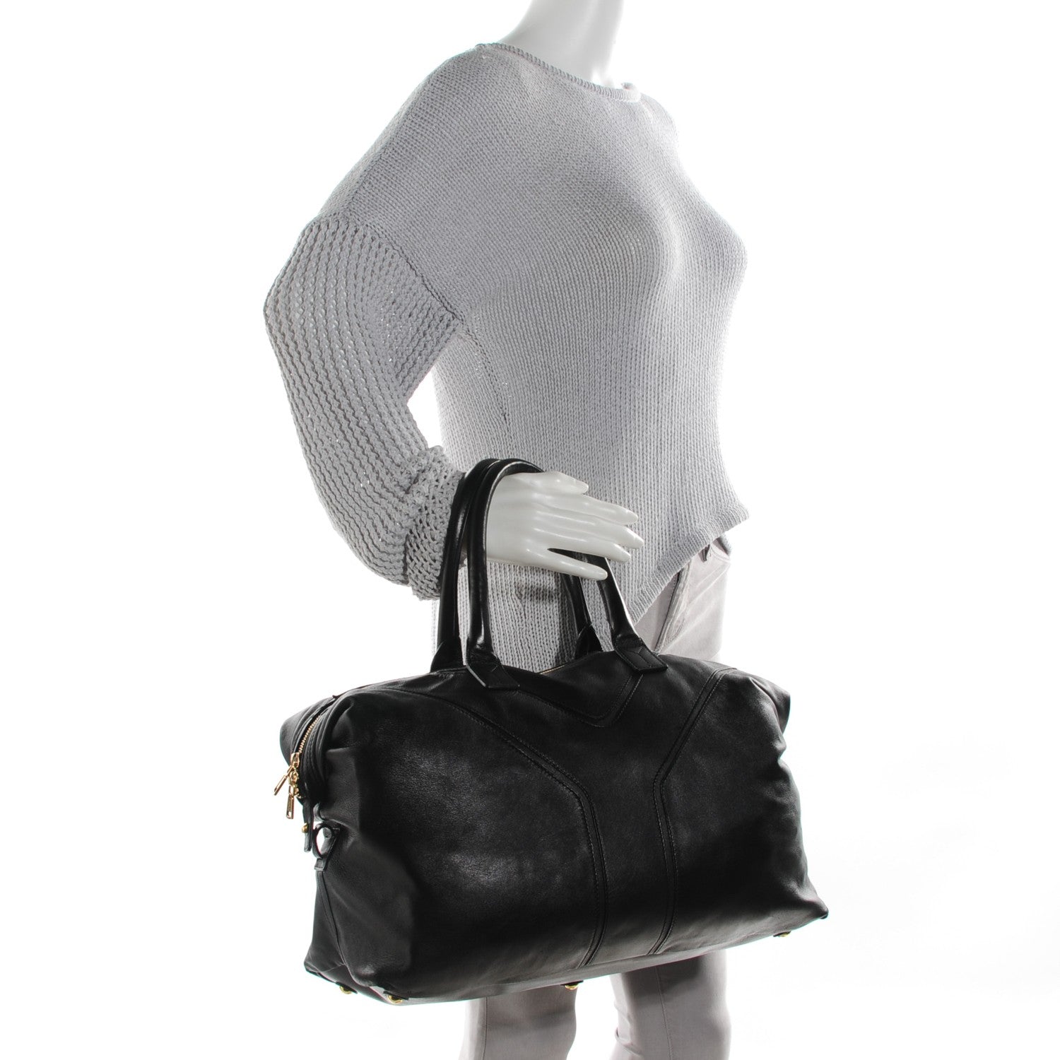 Saint Laurent Lambskin Easy Sac Black 2 of 7