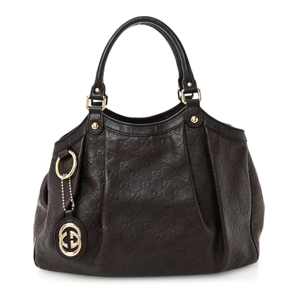 Gucci Guccissima Medium Sukey Tote  Brown 1 of 12