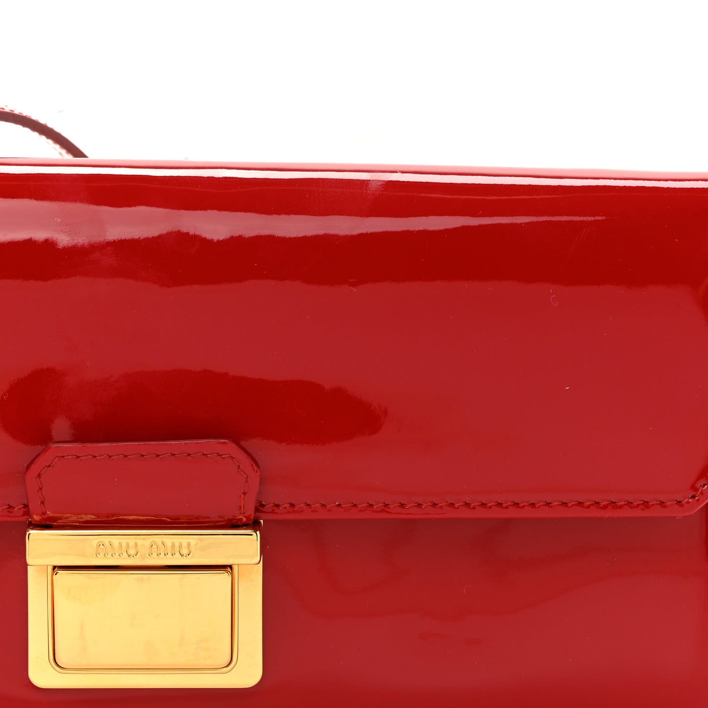 Vernice Madras Wallet On Chain Rosso