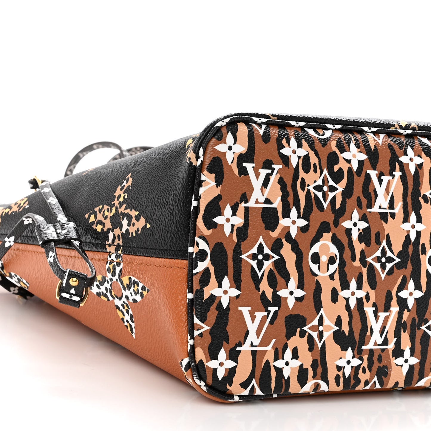 Monogram Giant Jungle Neverfull MM Black