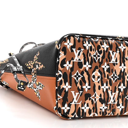 Louis Vuitton Monogram Giant Jungle Neverfull MM Black 9 of 10