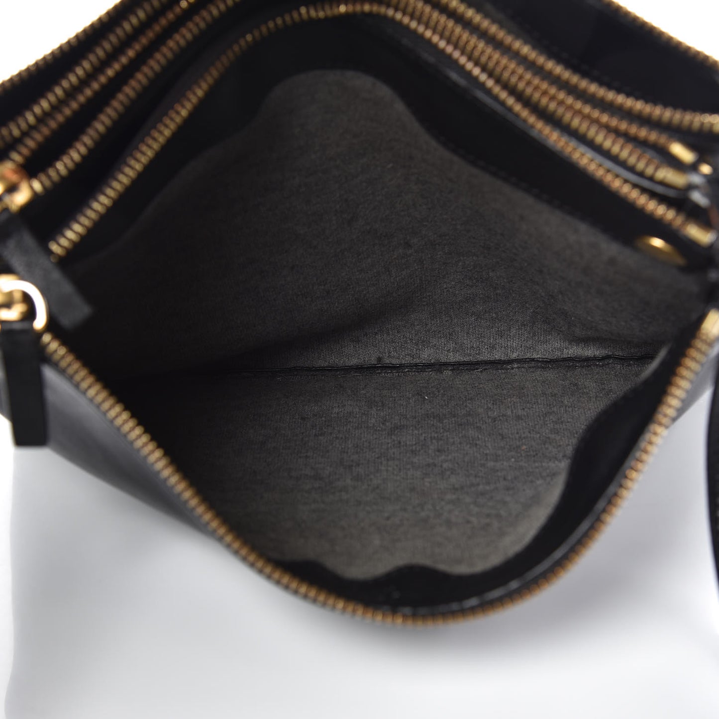 Lambskin Small Trio Crossbody Bag Black