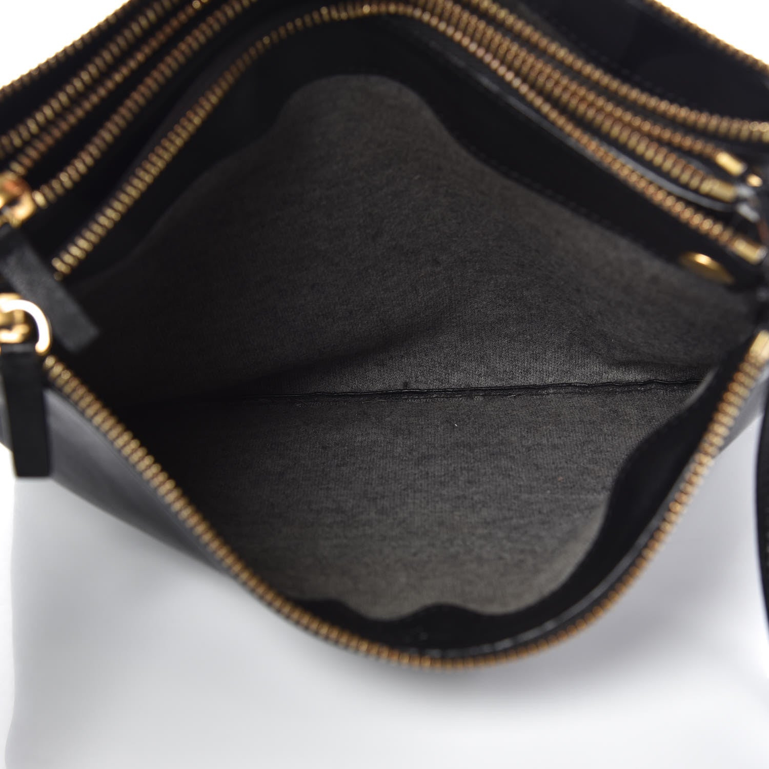 Celine Lambskin Small Trio Crossbody Bag Black 7 of 16