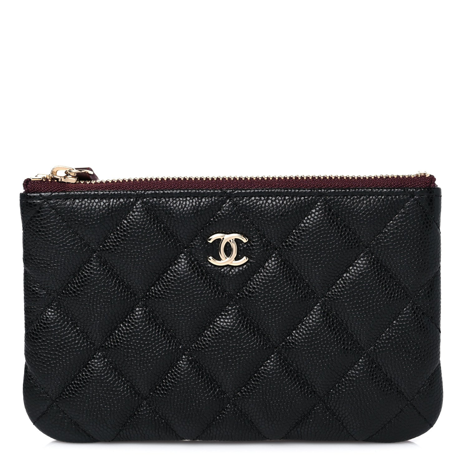 Chanel Caviar Quilted Small Cosmetic Case Black 1 of 9