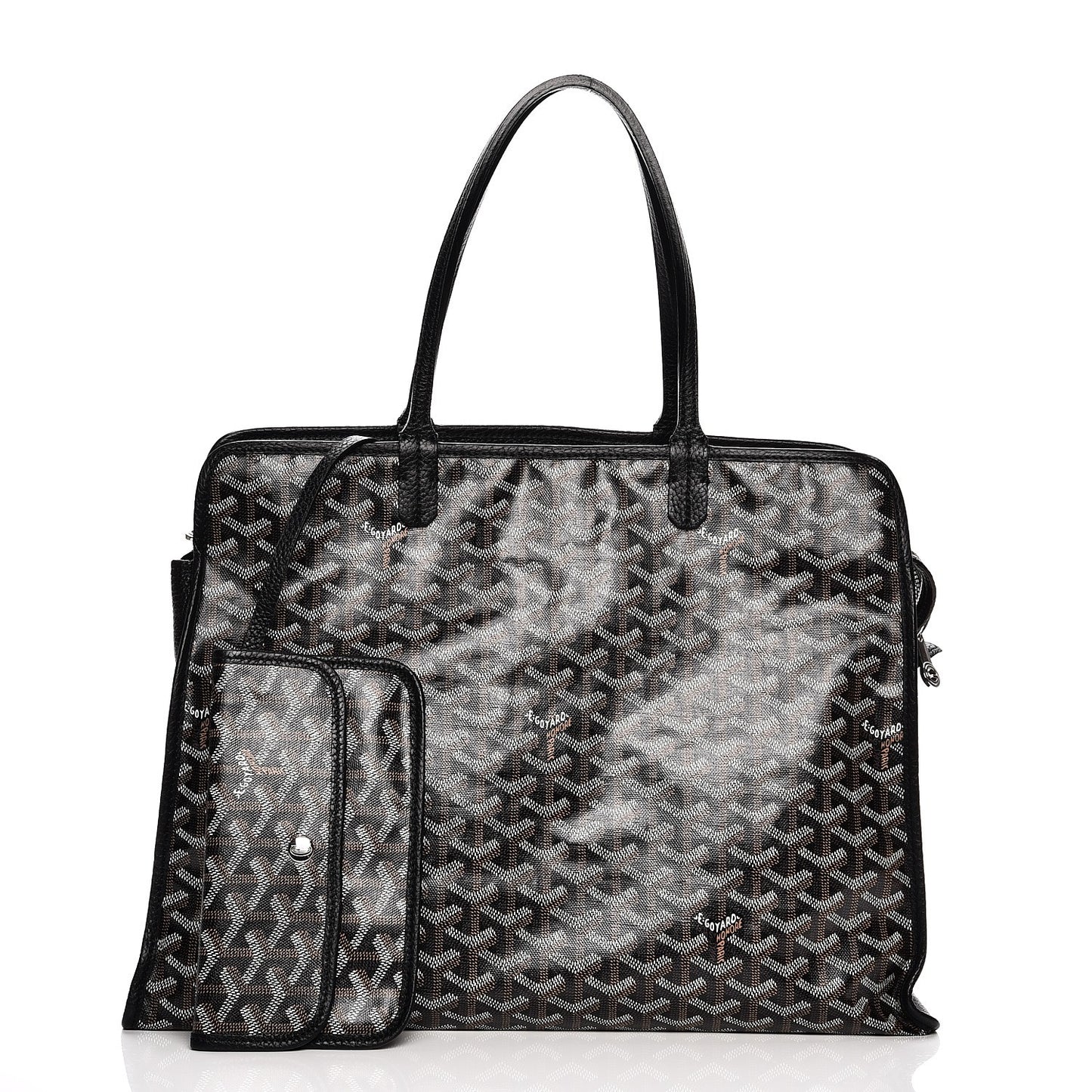 Goyardine Sac Hardy Pet Carrier PM Black