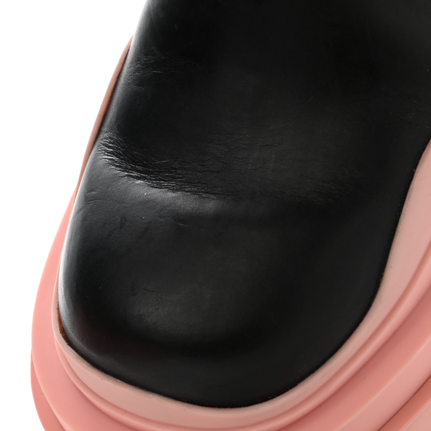 Calfskin The Tire Chelsea Boots 36 Black Peachy