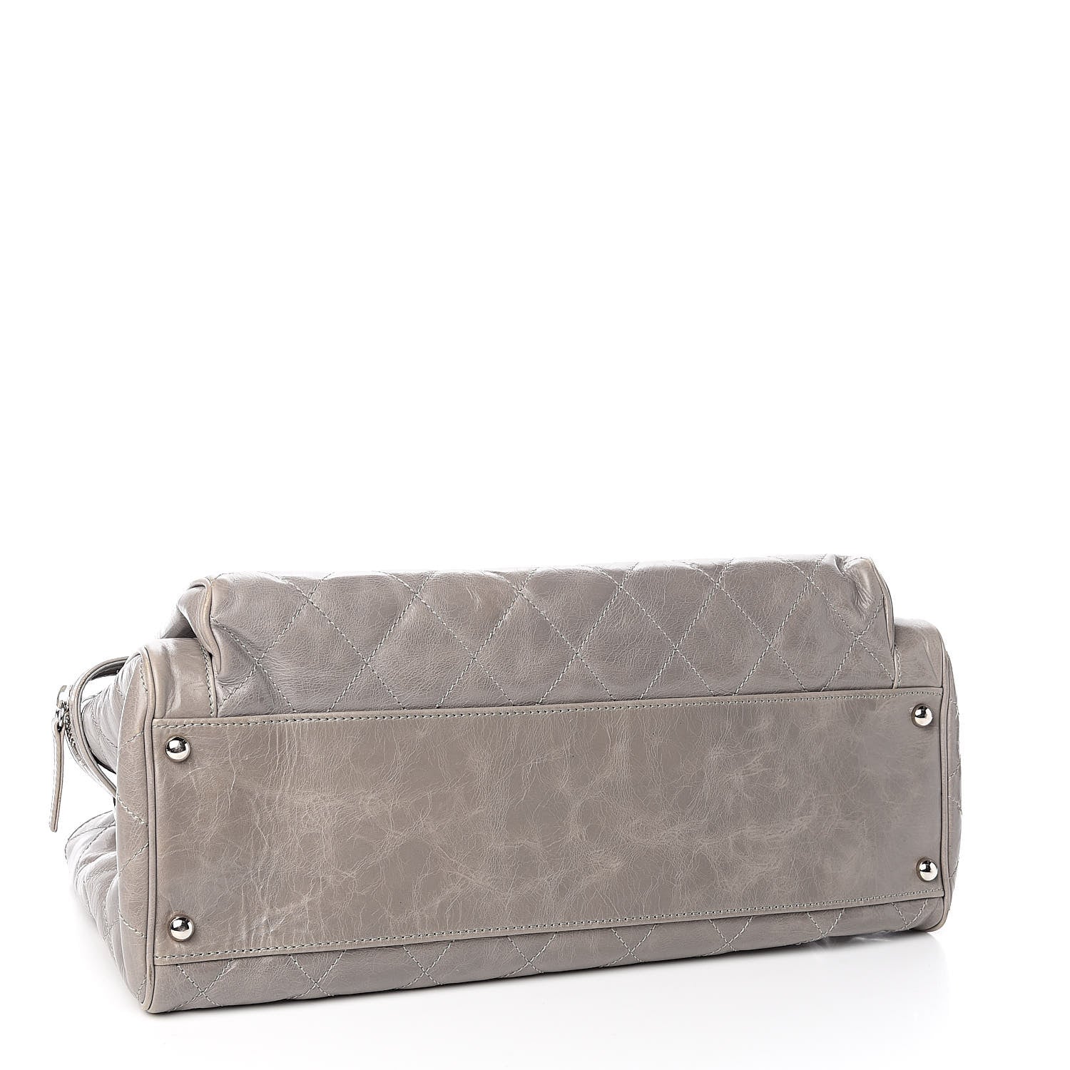 Chanel Glazed Calfskin Small New Portobello Grey 4 of 12