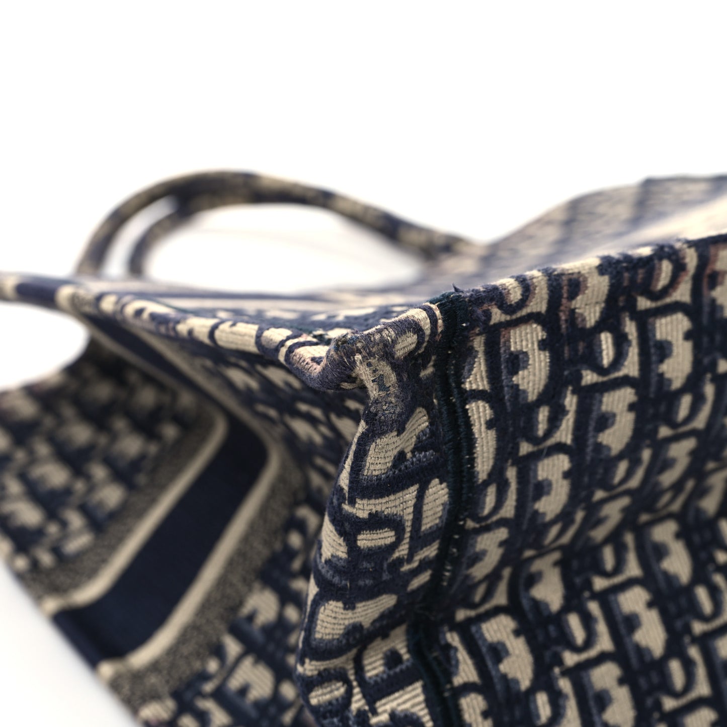 Oblique Large Book Tote Blue Multicolor