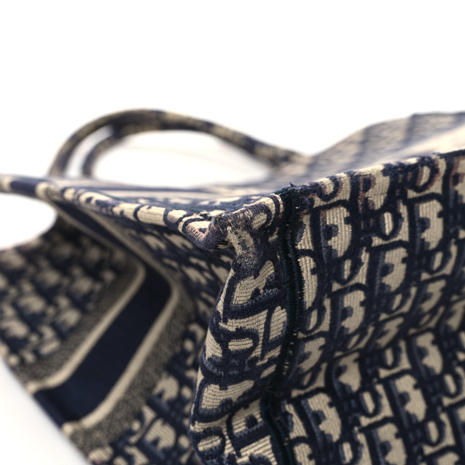 Christian Dior Oblique Large Book Tote Blue Multicolor 9 of 15