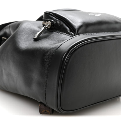 Louis Vuitton Lambskin Monogram Montsouris Vibe PM Black 8 of 9
