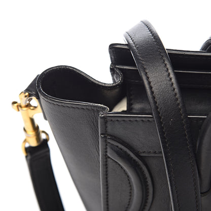 Celine Smooth Calfskin Nano Luggage Black 15 of 23