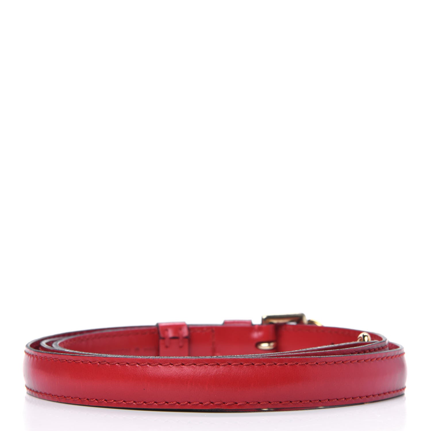 Louis Vuitton Calfskin 16mm Adjustable Shoulder Strap Red 2 of 9