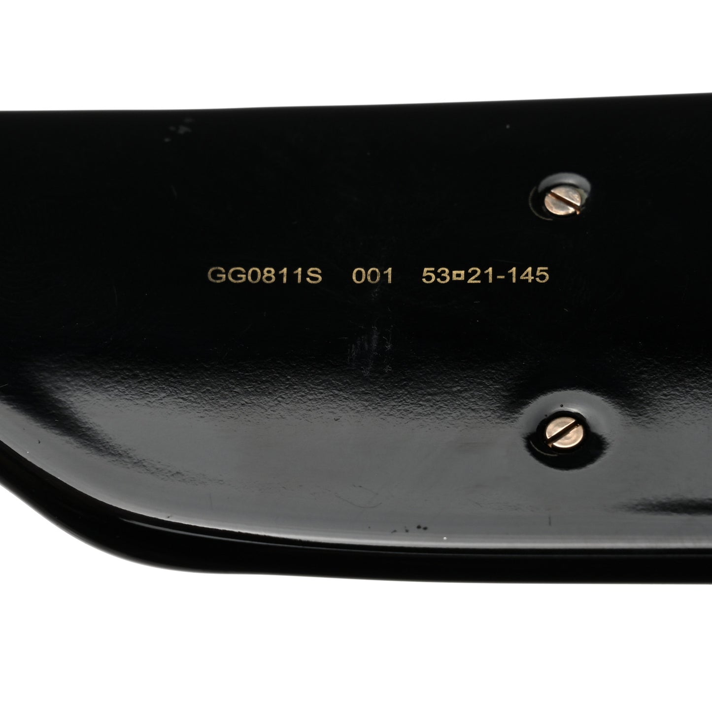 Acetate Rectangular Sunglasses GG0811S Black