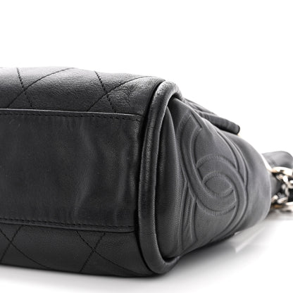 Chanel Lambskin Stitched Medium Ultimate Soft Tote Black 10 of 10