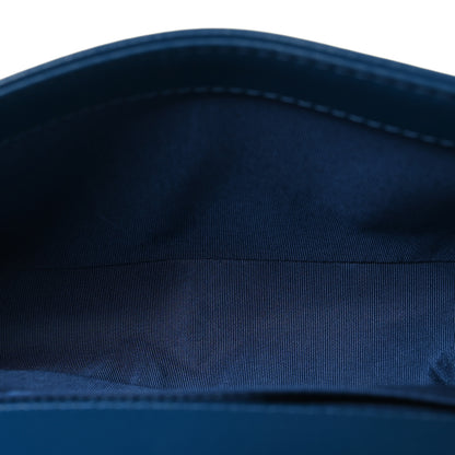 Chanel Calfskin Quilted Medium Boy Top Handle Flap Blue 5 of 10