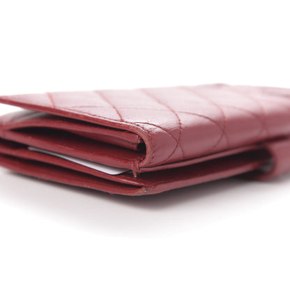 Chanel Calfskin Quilted Cambon Long Double Wallet Red 22 of 28