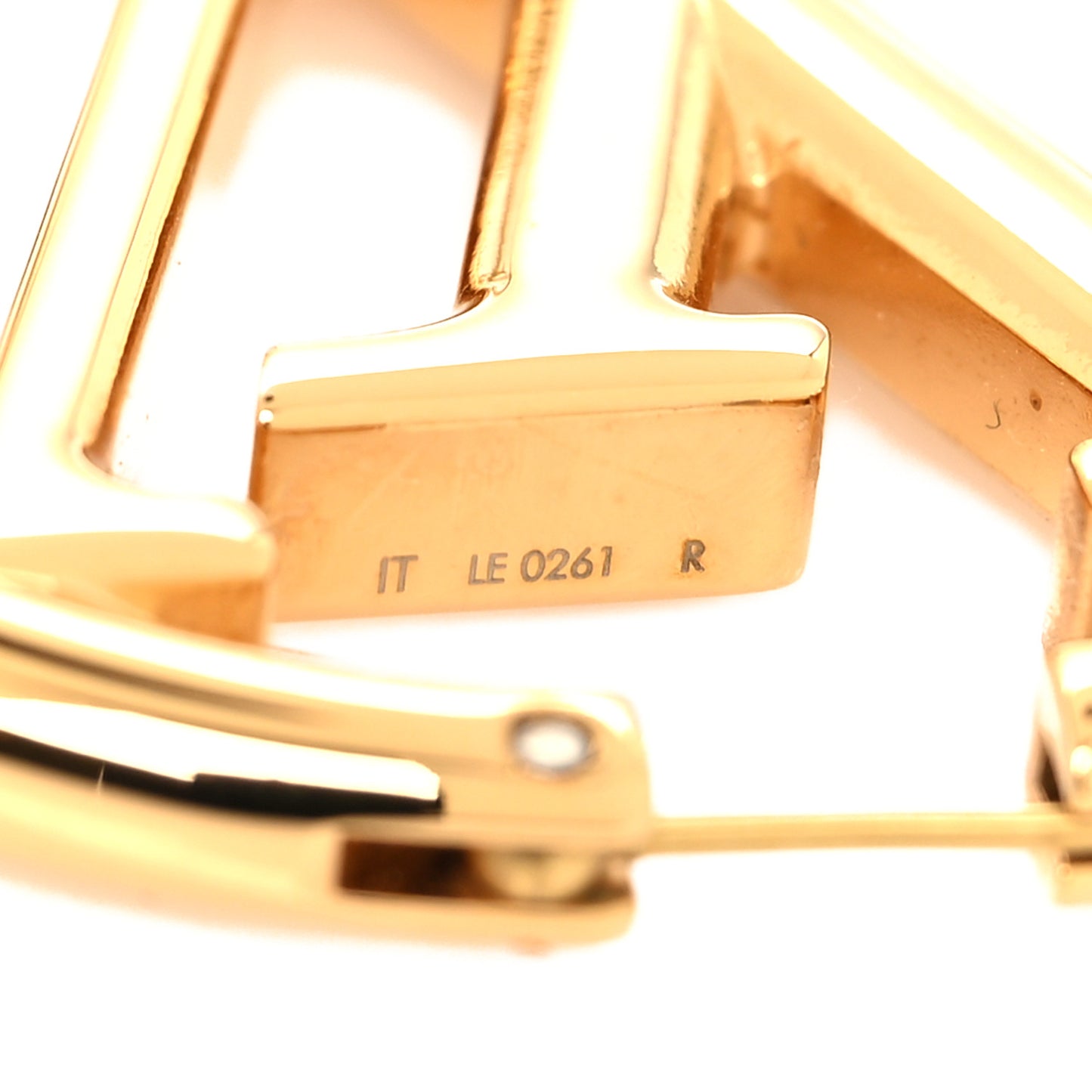 Metal Louise Hoop Earrings Gold