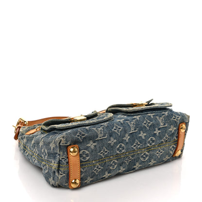 Louis Vuitton Monogram Denim Baggy PM Blue 4 of 8