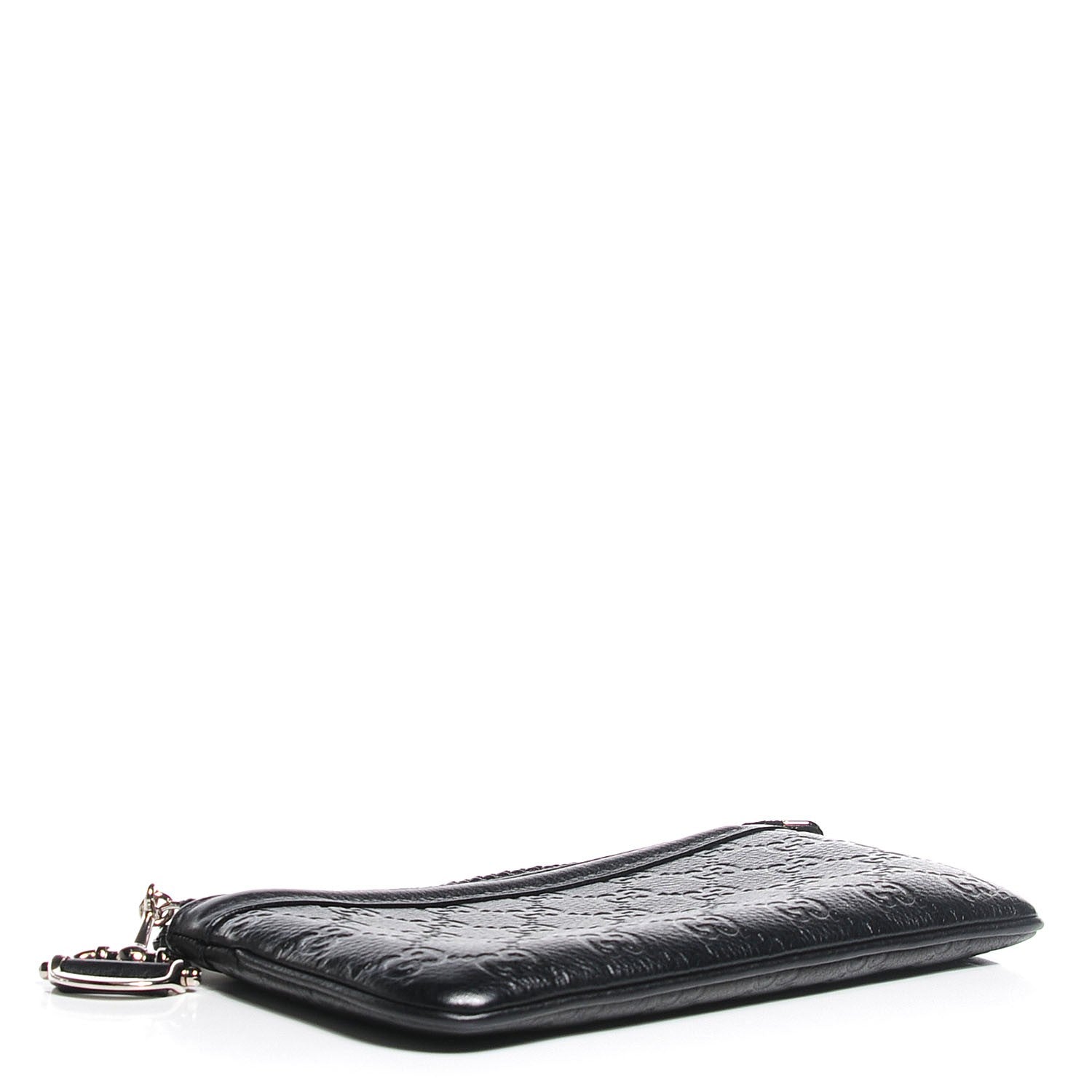 Gucci Guccissima Horsebit Detail Wristlet Black 4 of 7