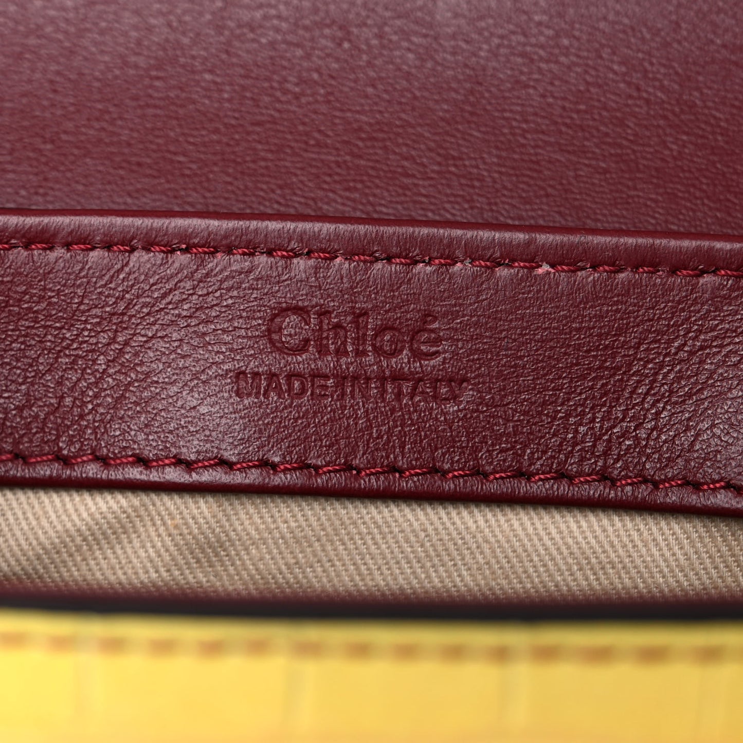 Calfskin Crocodile Embossed Mini C Double Carry Ombre Yellow