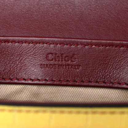Chloe Calfskin Crocodile Embossed Mini C Double Carry Ombre Yellow 6 of 15