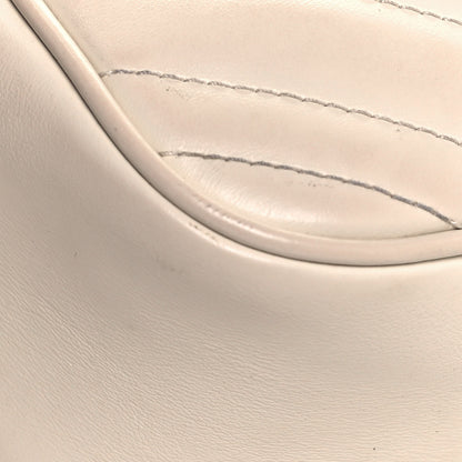 Gucci Calfskin Matelasse Small GG Marmont Chain Shoulder Bag White 11 of 18