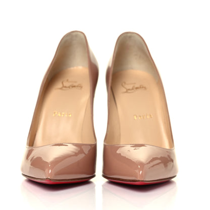 Christian Louboutin Patent Pigalle 100 Pumps 38.5 Nude 2 of 7