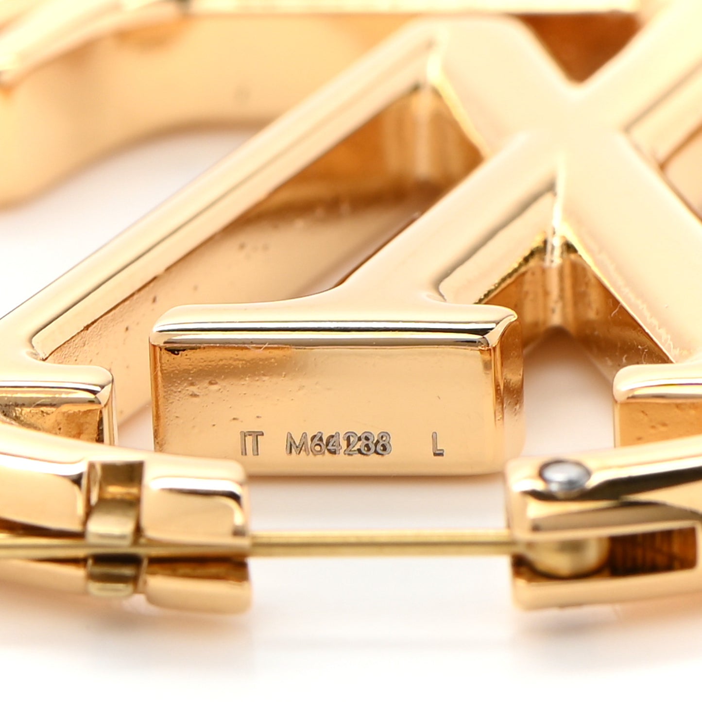 Metal Louise Hoop Earrings Gold