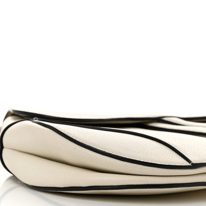 Christian Dior Grained Calfskin Saddle Bag White 9 of 11