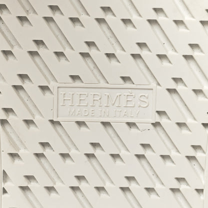 Hermes Metallic Epsom Womens Voltage Sneakers 39 Gris Argente Vieilli Black 7 of 8