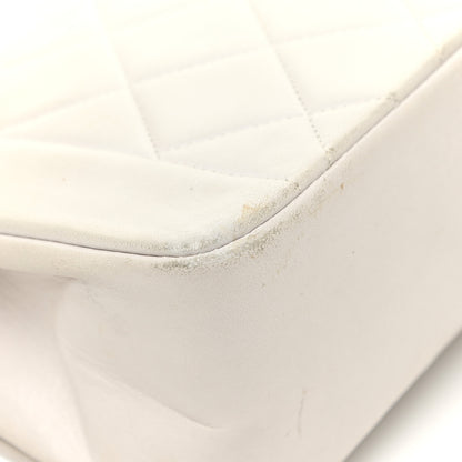 Chanel Lambskin Quilted Medium Single Flap White 24 of 24