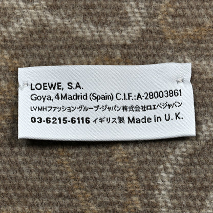Loewe Wool Cashmere Anagram Scarf White Beige 3 of 3