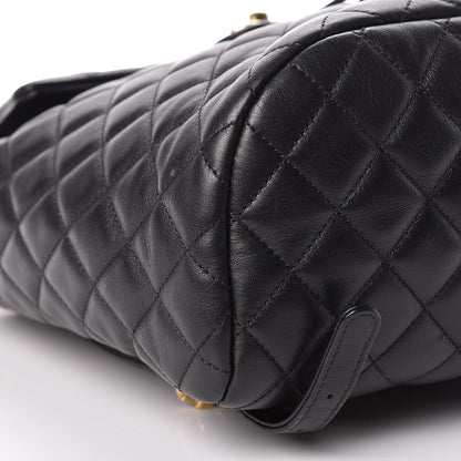 Chanel Lambskin Quilted Small Urban Spirit Backpack Black 9 of 16