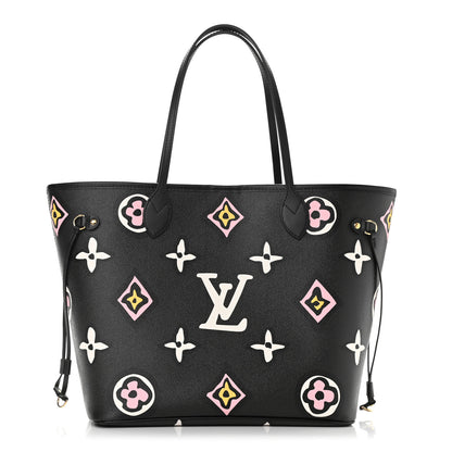Louis Vuitton Monogram Giant Wild At Heart Neverfull MM Black 3 of 10