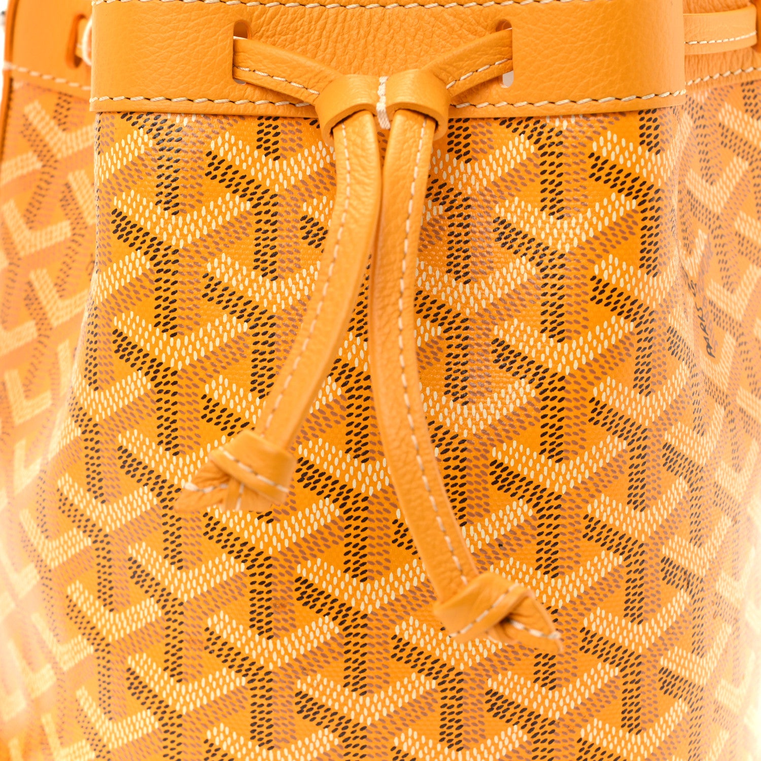 Goyard Goyardine Petit Flot Bucket Bag PM Yellow 7 of 9