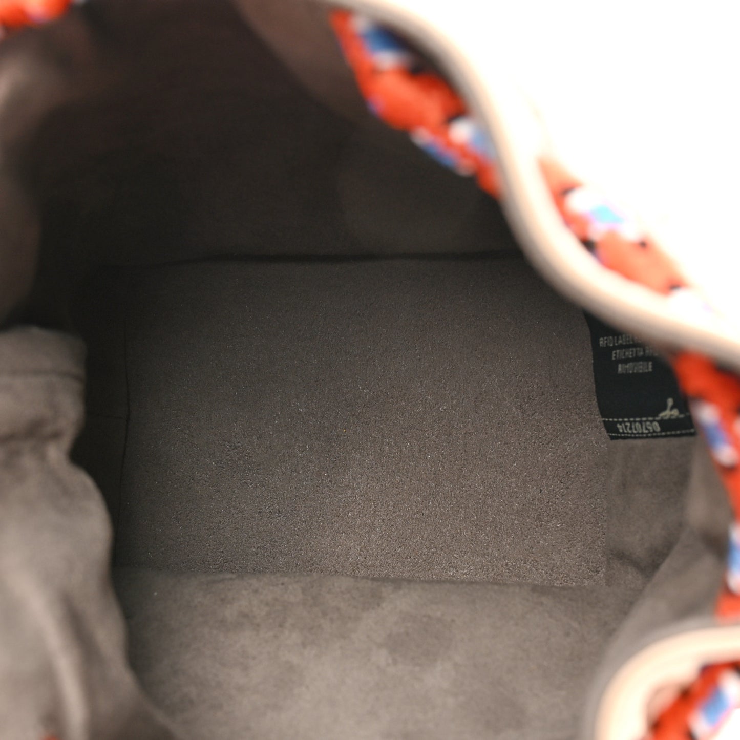 Sheepskin F is Fendi Logo Embroidered Mini Mon Tresor Bucket Bag Soap