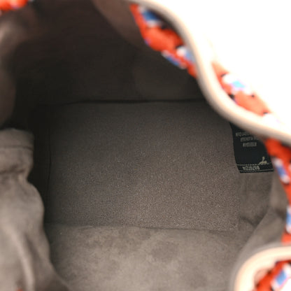 Fendi Sheepskin F is Fendi Logo Embroidered Mini Mon Tresor Bucket Bag Soap 5 of 9